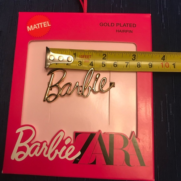🆕 ZARA BARBIE™ MATTEL GOLD-PLATED HAIRPIN/HAIR CLIP- SPECIAL COLLECTION- NWT! - Picture 4 of 6